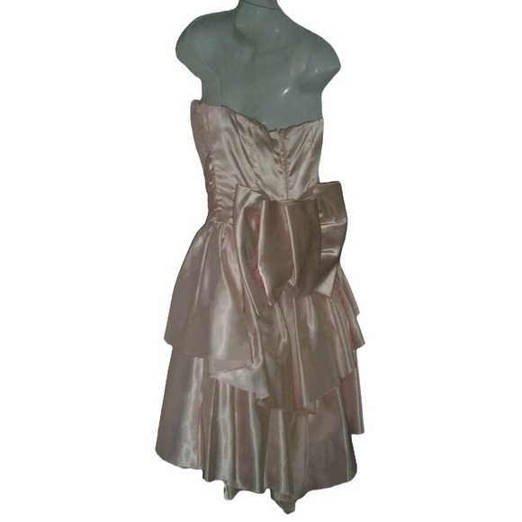 Zum Zum Dress Vintage 80s Princess Sequin Pink Bow Coquette Ballet Barbie Fairy - Picture 8 of 16